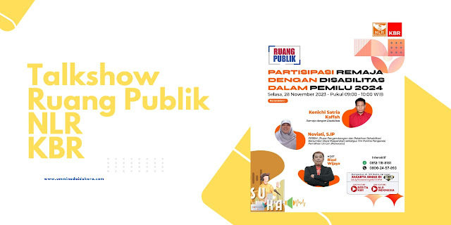 talkshow tema pemilu inklusi remaja disabilitas